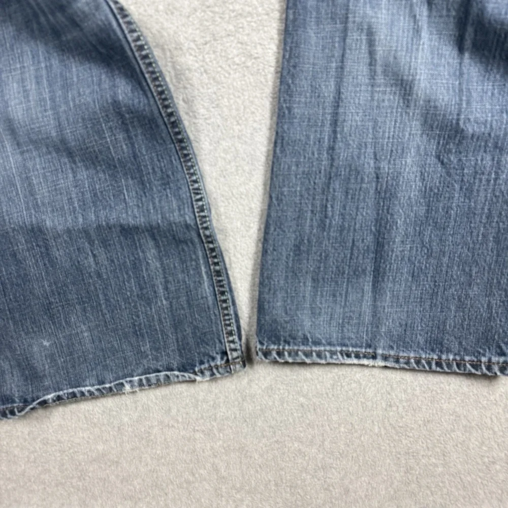 Banana Republic BOOTCUT Jeans Mens 35x32 Medium Wash Distressed‎ Faded Y2K